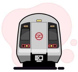 Delhi Metro Illustration - Aman Mittal UX